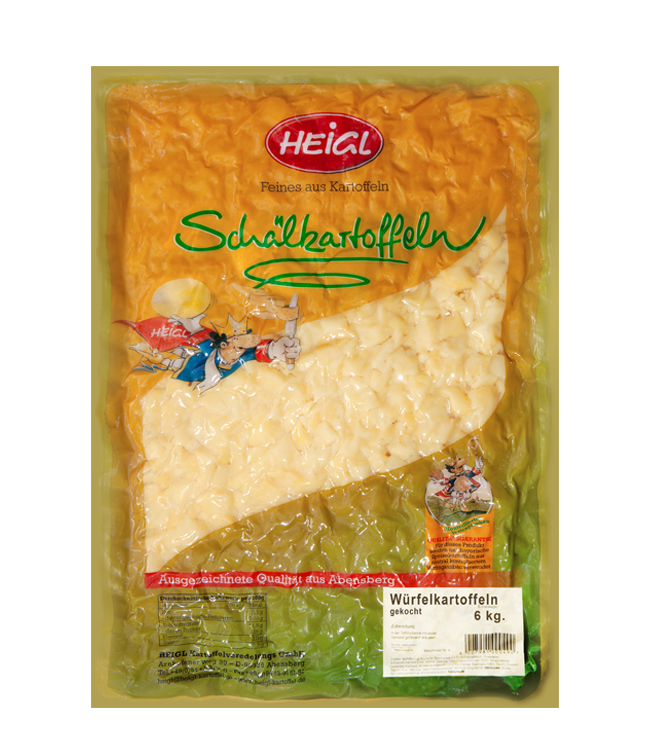 Würfelkartoffeln gekocht